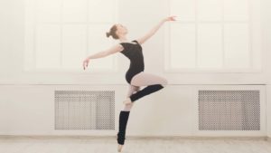 Ballet dancer doing a pirouette, one of the classic dance moves
