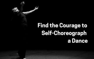 Contemporary Modern Dancer Black and White Solo find the courage to self-choreograph a dance