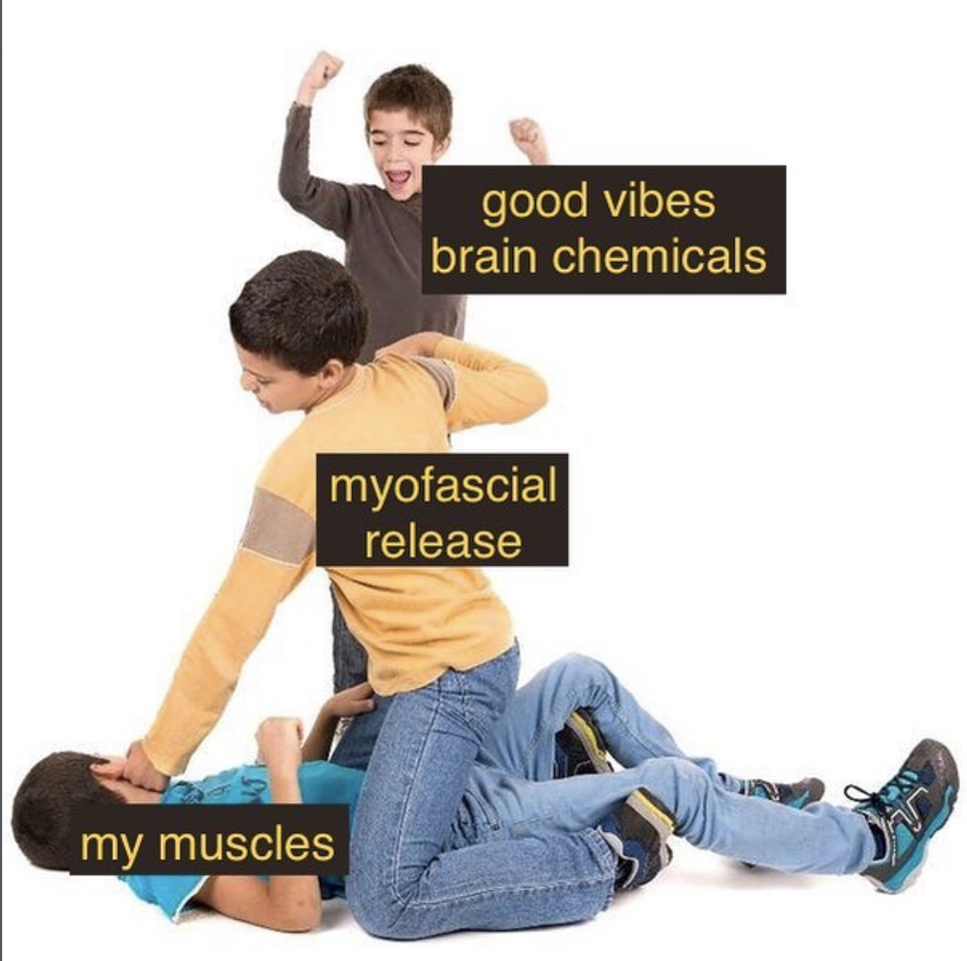 myofascial release dancing meme