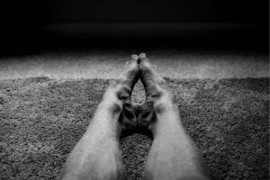 black and white foot stretch ballerina arch