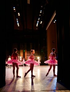 pink tutu dance costume ballerinas on stage 