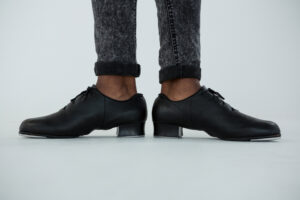 tap shoes jazz black tap dancer close-up