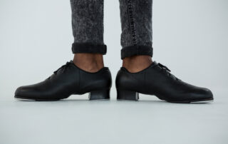 tap shoes jazz black tap dancer close-up