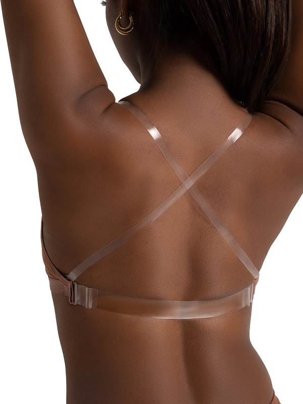 Capezio Deep Neck Clear Back Strap Bra - Image 4