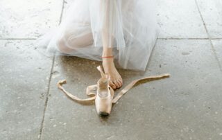 ballerina tutu pointe shoe foot
