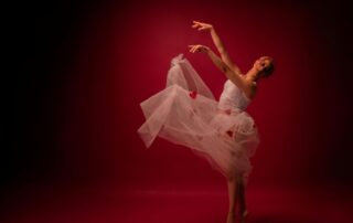 valentines day dance romantic heart ballerina